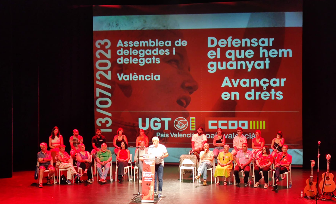Asamblea de delegados y delegadas en Valencia