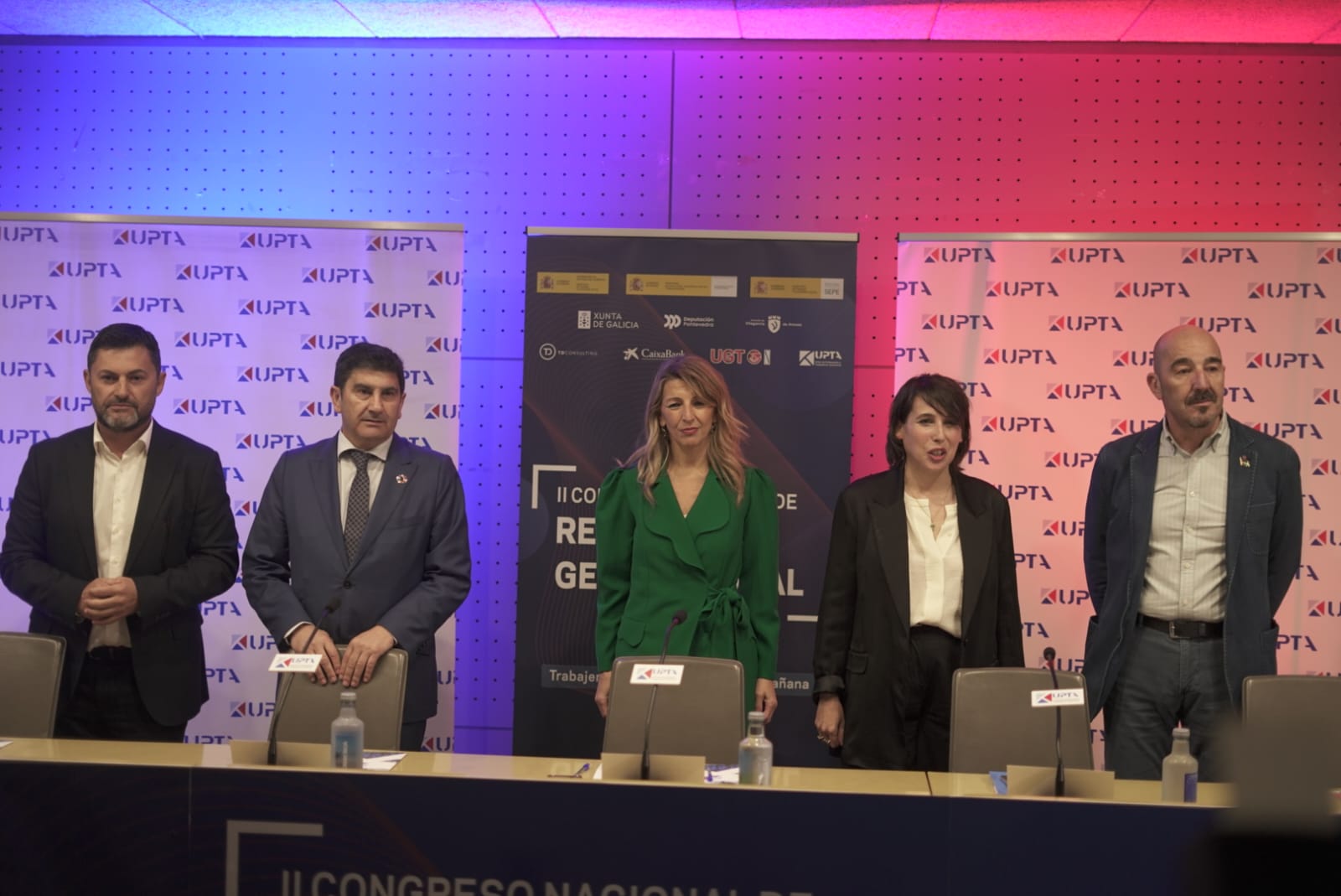 Fernando Luján en la clausura de UPTA