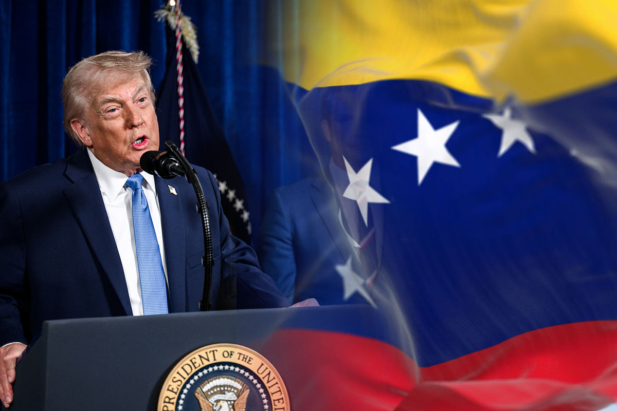 Trump bandera Venezuela