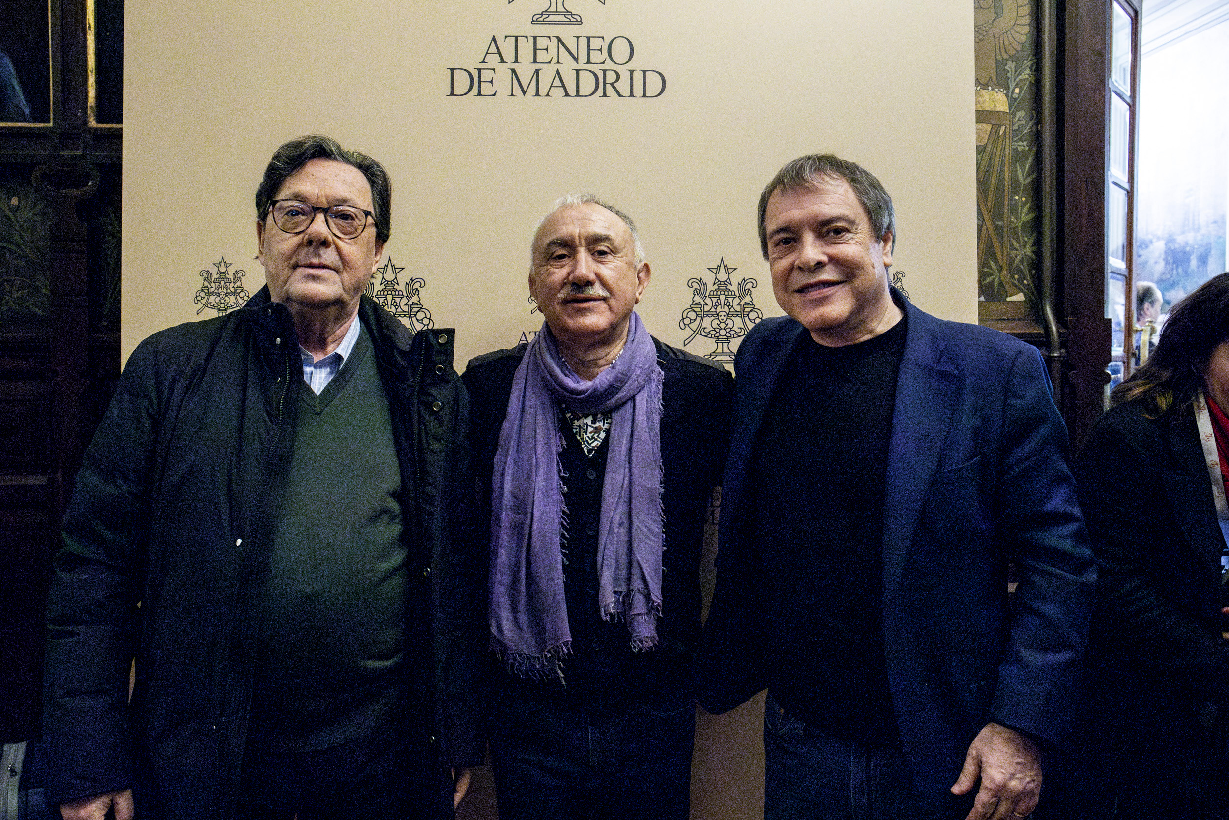 Julio Lacuerda, Pepe Álvarez y Mariano Hoya