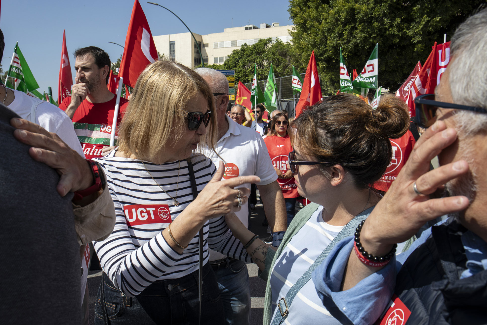 MªCarmen Barrera, secretaria de Políticas Europeas y Alejandra de la Fuente, secretaria ejecutiva de UGT