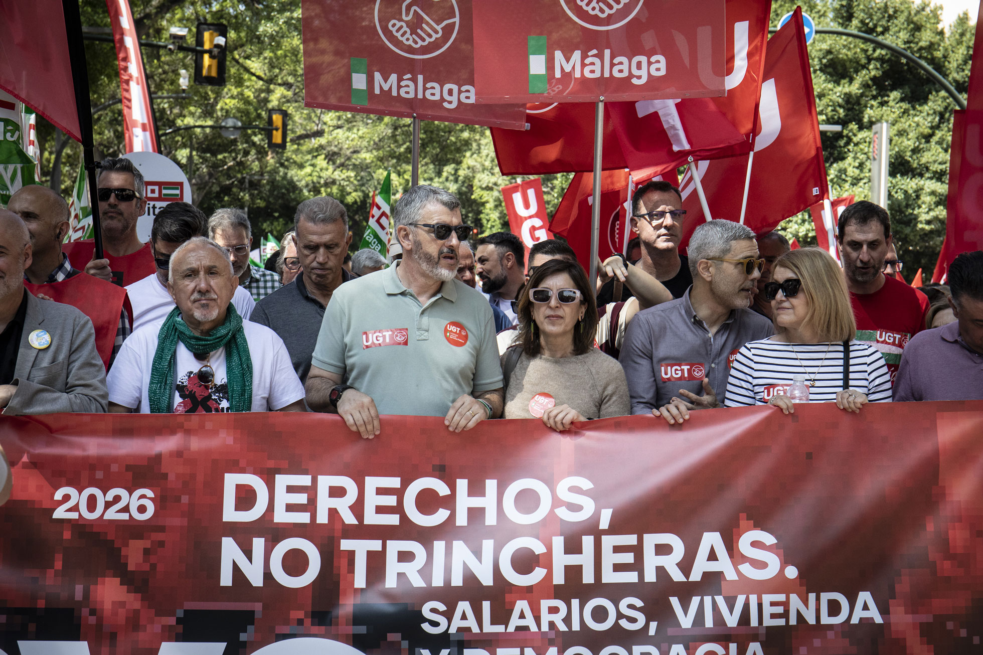 Comitiva del Primero de Mayo en Málaga