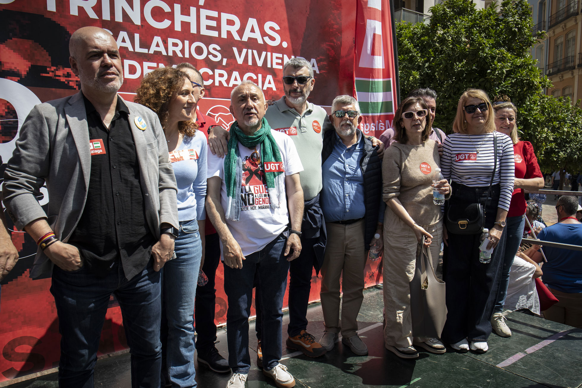 Comitiva del Primero de Mayo en Málaga