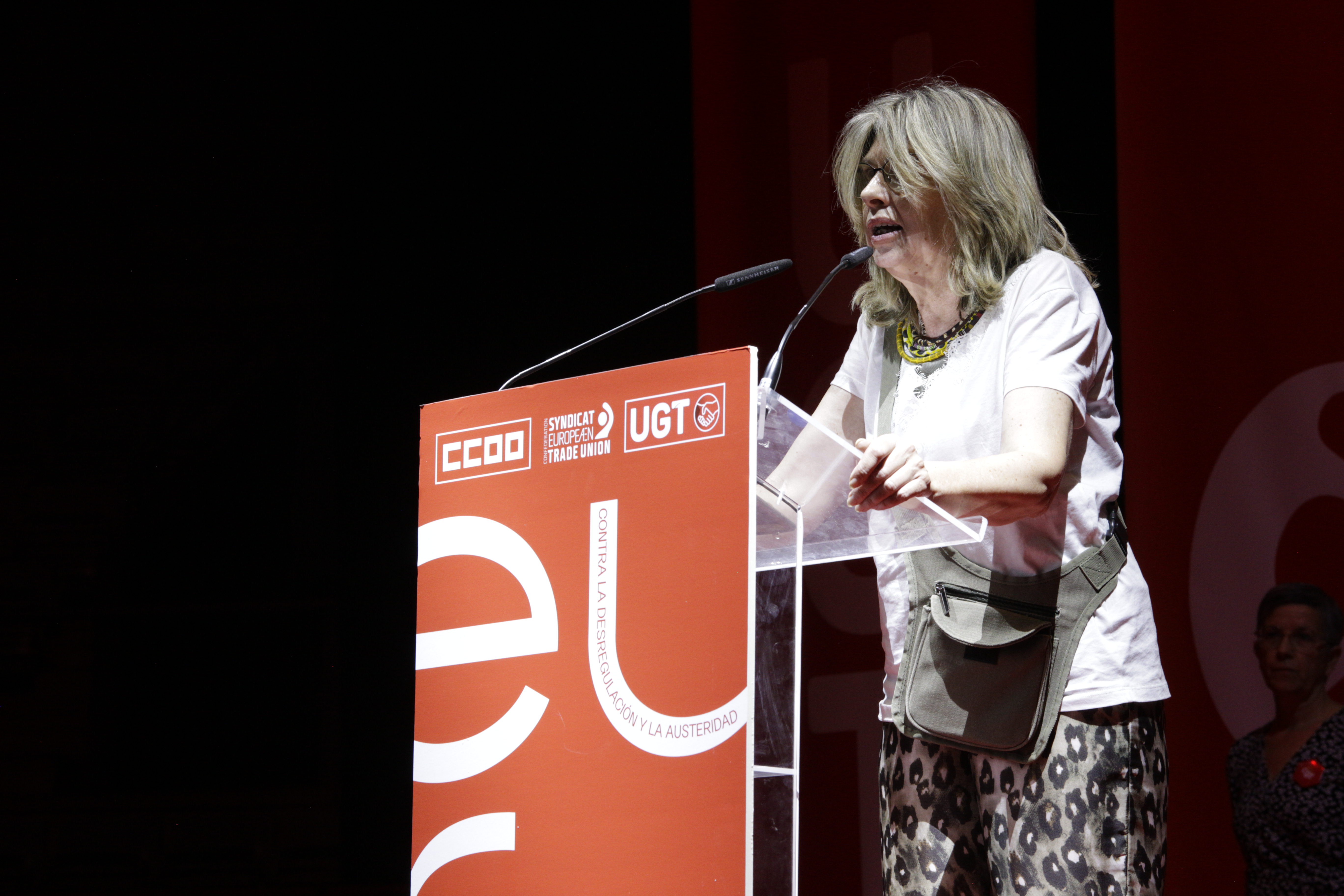  21. Catarina Tavares, vicesecretaria general de UGT-Portugal.