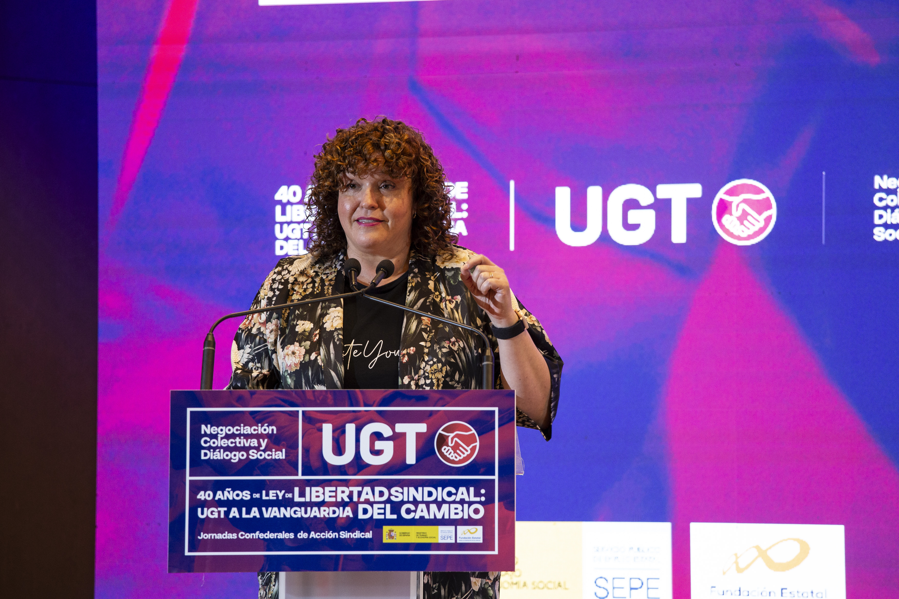 La secretaria general de UGT Madrid Susana Huertas