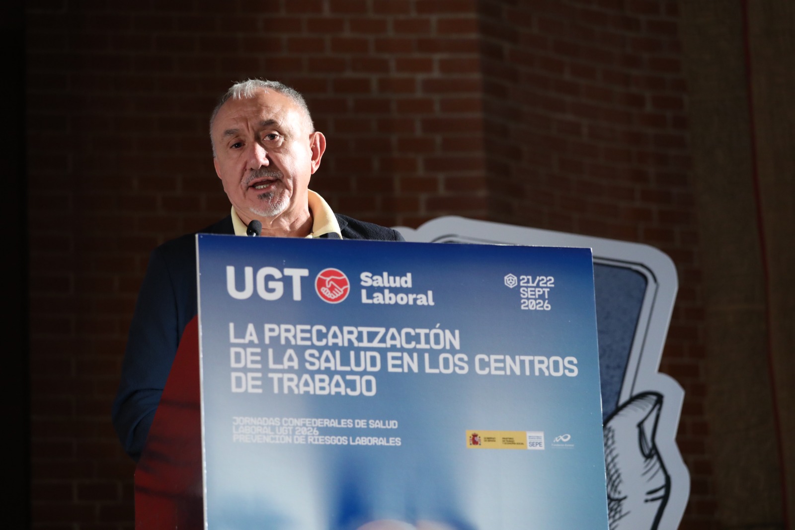 4. cierra el acto de apertura de las jornadas Pepe Álvarez,  secretario general de UGT.
