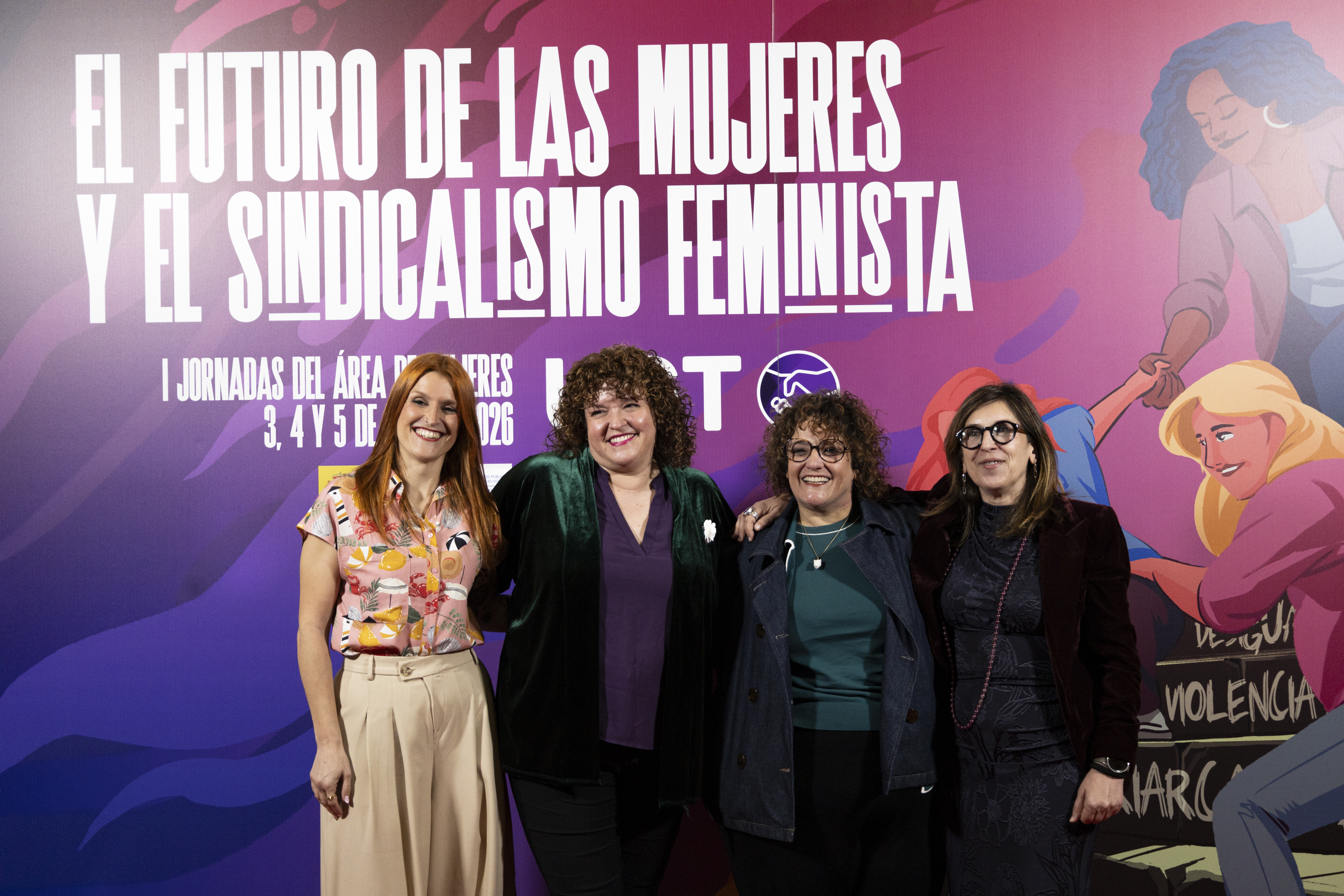 De izq. a drch.: Medea Gracia, Susana Huertas, Patricia Ruiz, Lola Navarro