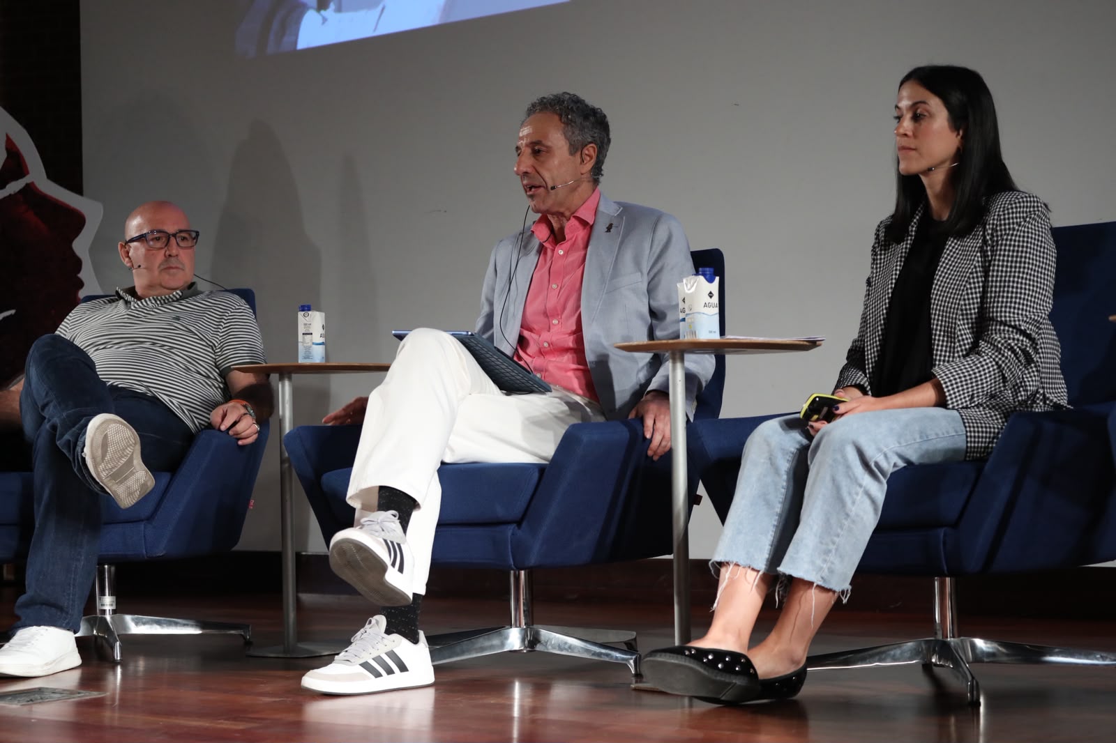 21. Mesa 'El papel de las mutuas y la gestión preventiva'. De izq. a dcha. José de las Morenas de Toro. Coordinador de la Secretaría de Salud Laboral de UGT; Pedro Aller Fernández. Vicesecretario general de Área Externa de FeSMC-UGT; Ana Monroy González. Gestora de Proyectos y Nuevas Iniciativa de Atención a Pacientes y Usuarios AECC.