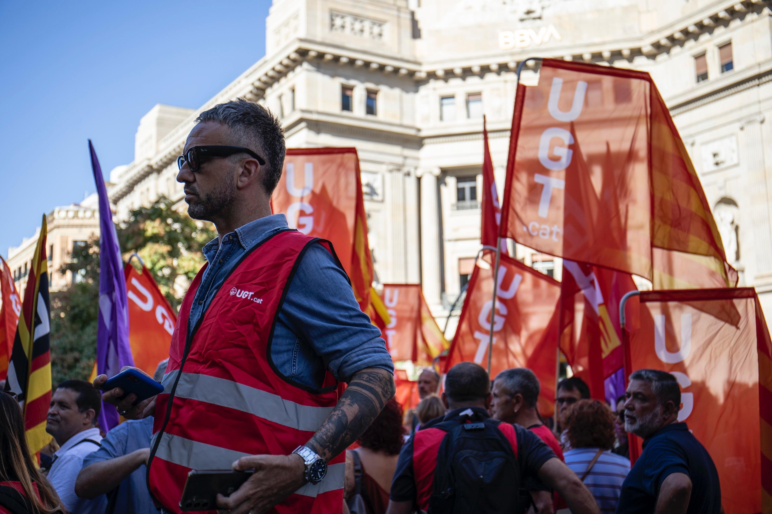 Barcelona. Plano de la concentración