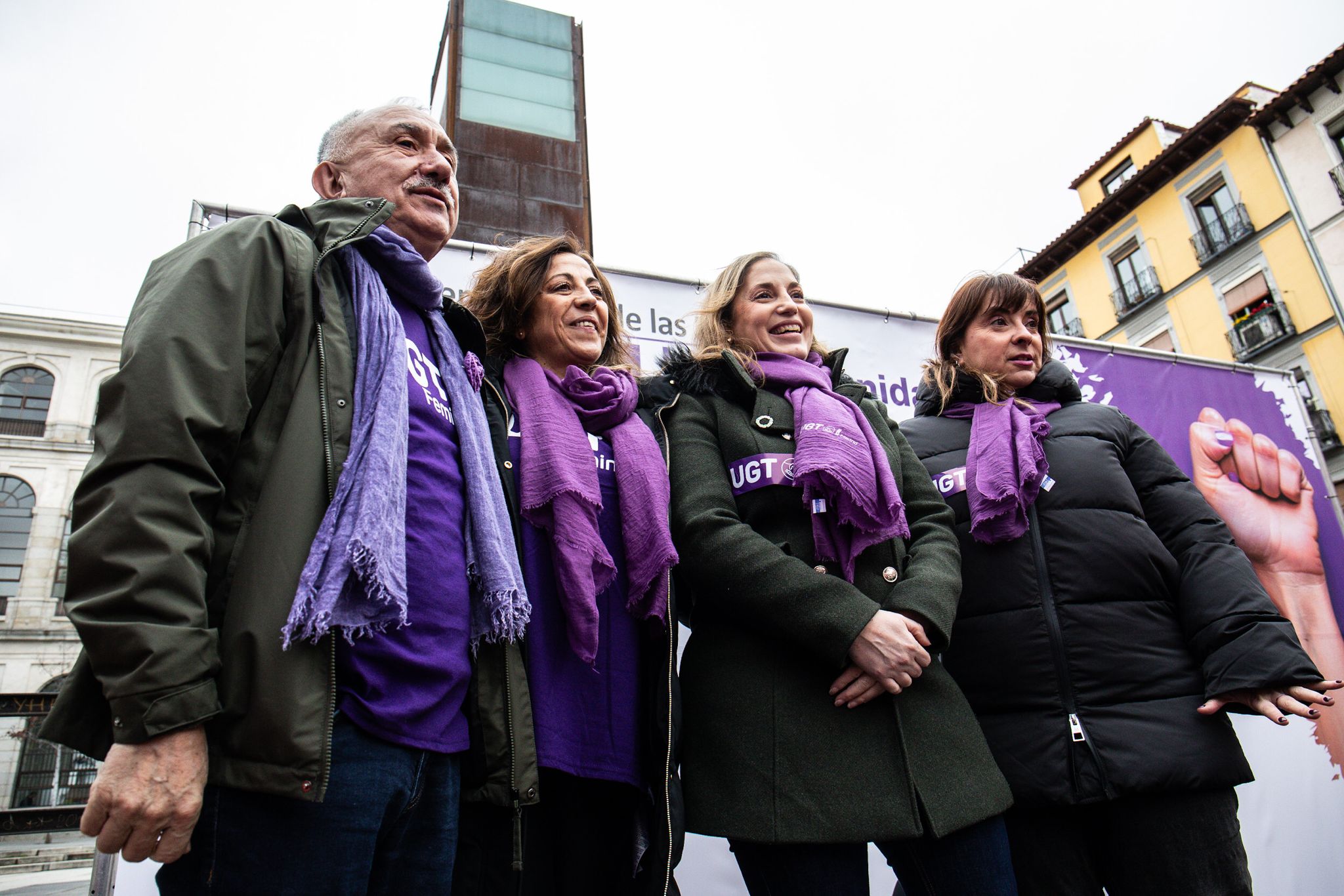 Pepe Álvarez, Sonia Álvarez, Marina Prieto y Cristina Antoñanzas