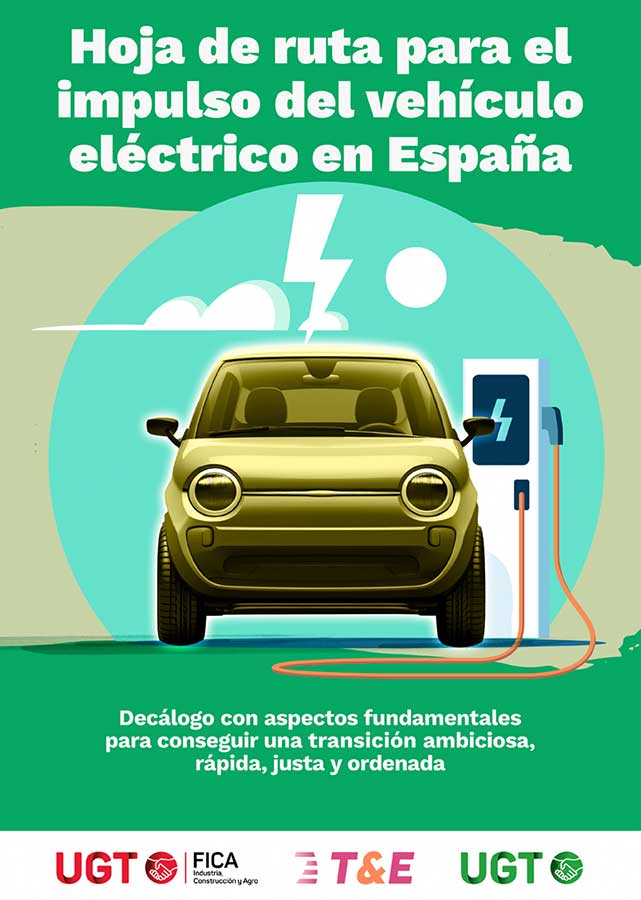 Decálogo Hoja de ruta del vehículo eléctrico en España  - UGT