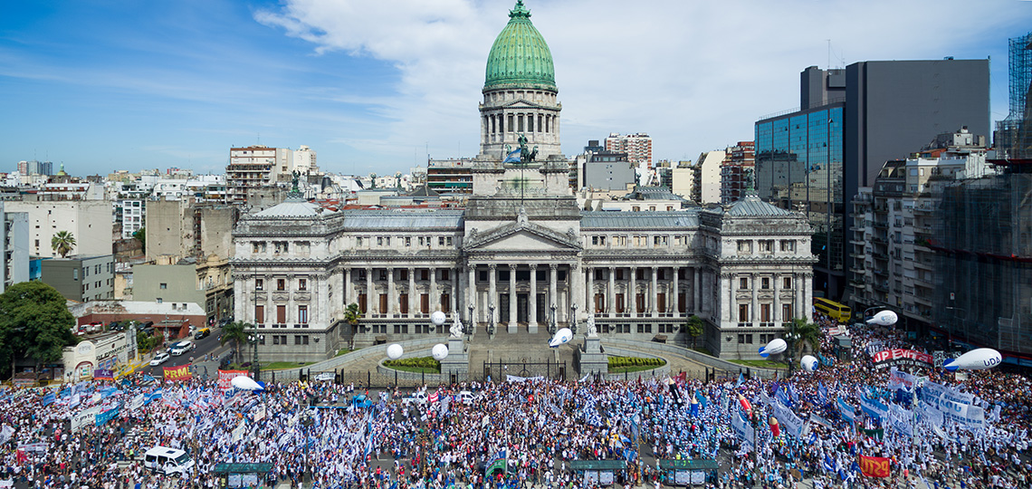 Manifestación en Buenos Aires