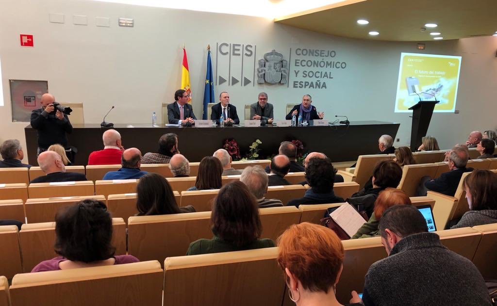 presentación del informe del Consejo Económico y Social (CES)