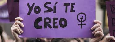 Cartel con texto Yo sí te creo